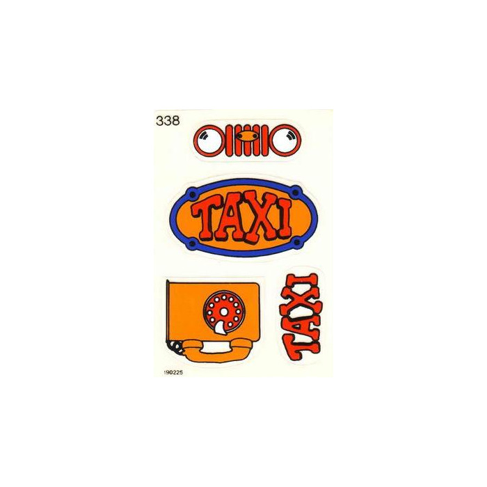 LEGO Sticker Sheet for Set 128-1 / 338-2