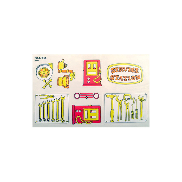 LEGO Sticker Sheet for Set 134-2 / 344-2
