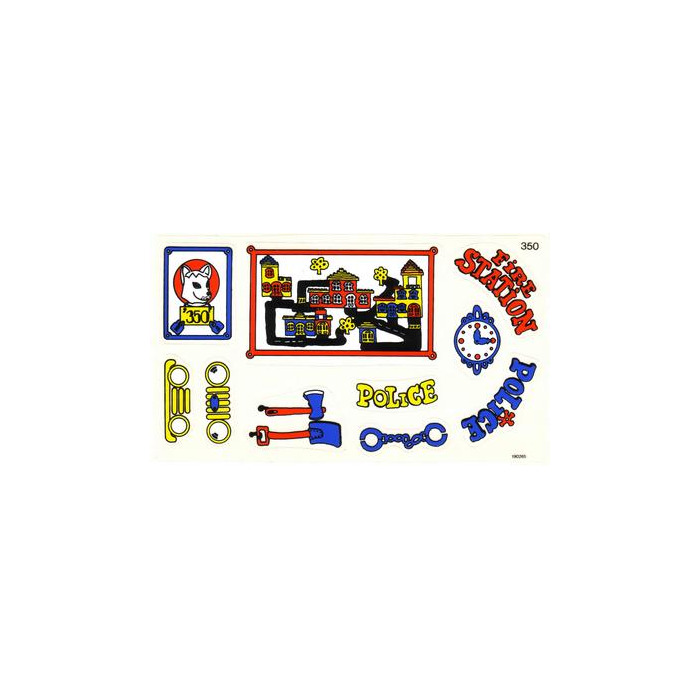 LEGO Sticker Sheet for Set 140-1 / 350-3