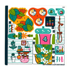 LEGO Sticker Sheet for Set 41428 (68571)