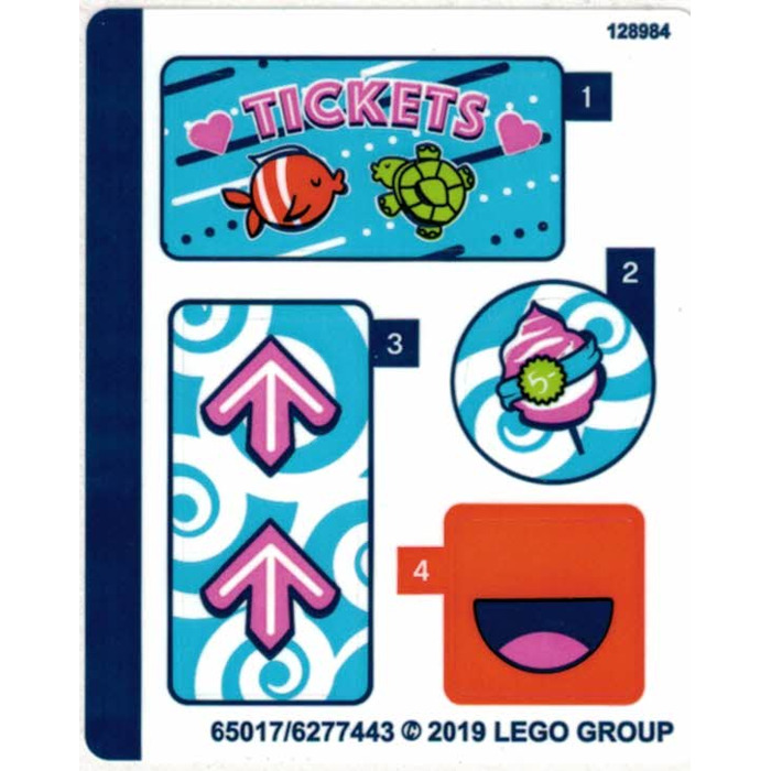 LEGO Sticker Sheet for Set 41337 (65017)