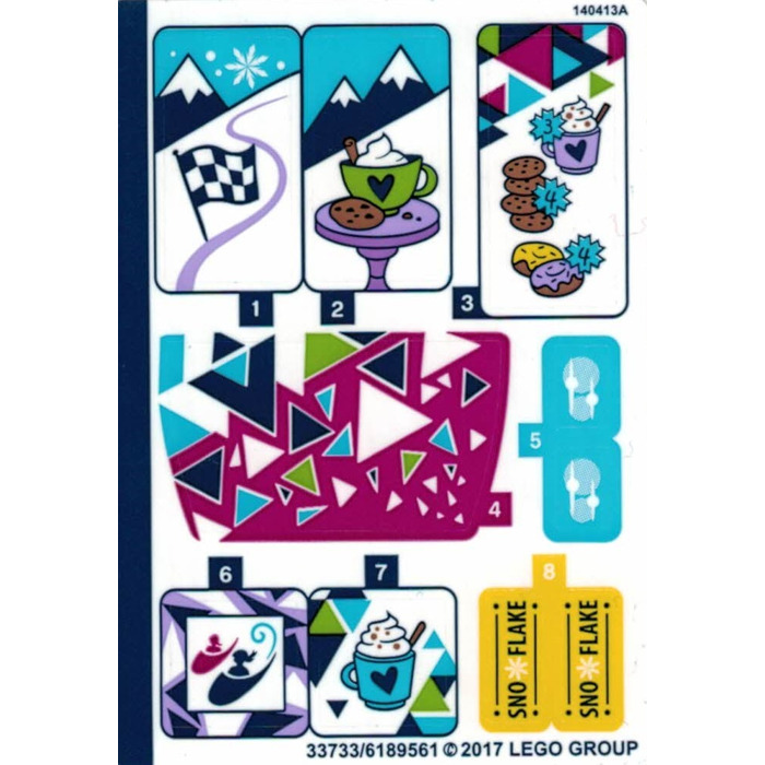 LEGO Sticker Sheet for Set 41319 (33733)