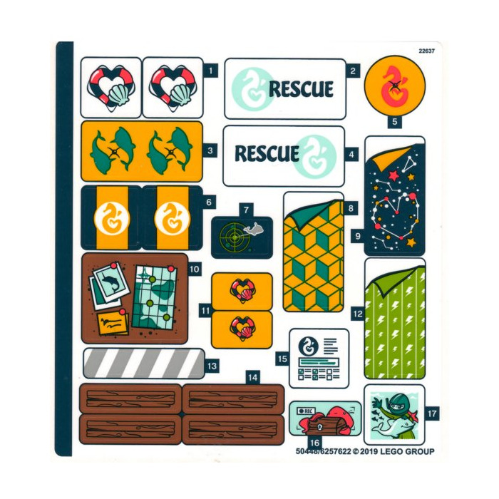 LEGO Sticker Sheet for Set 41381 (50448)