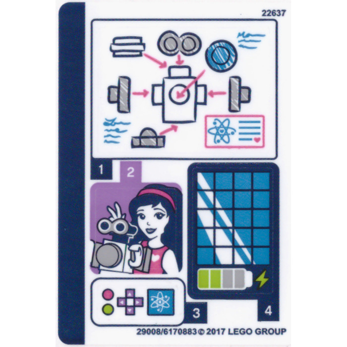 LEGO Sticker Sheet for Set 41307 (29008)