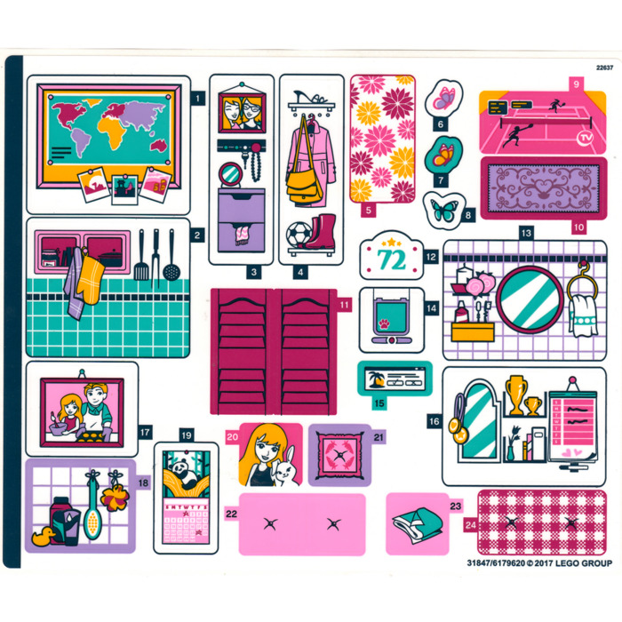 LEGO Sticker Sheet for Set 41314 (31847)