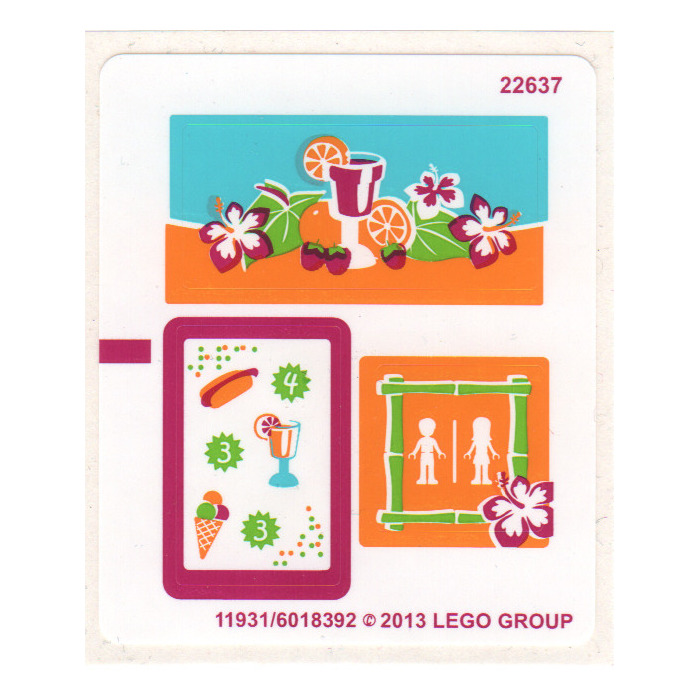 LEGO Sticker Sheet for Set 41008 (11931)