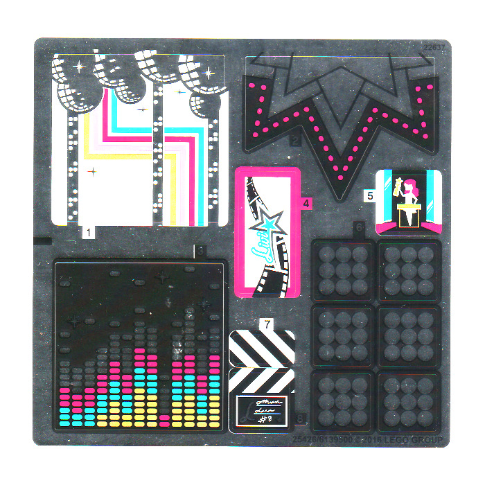 LEGO Sticker Sheet for Set 41117 (25426)