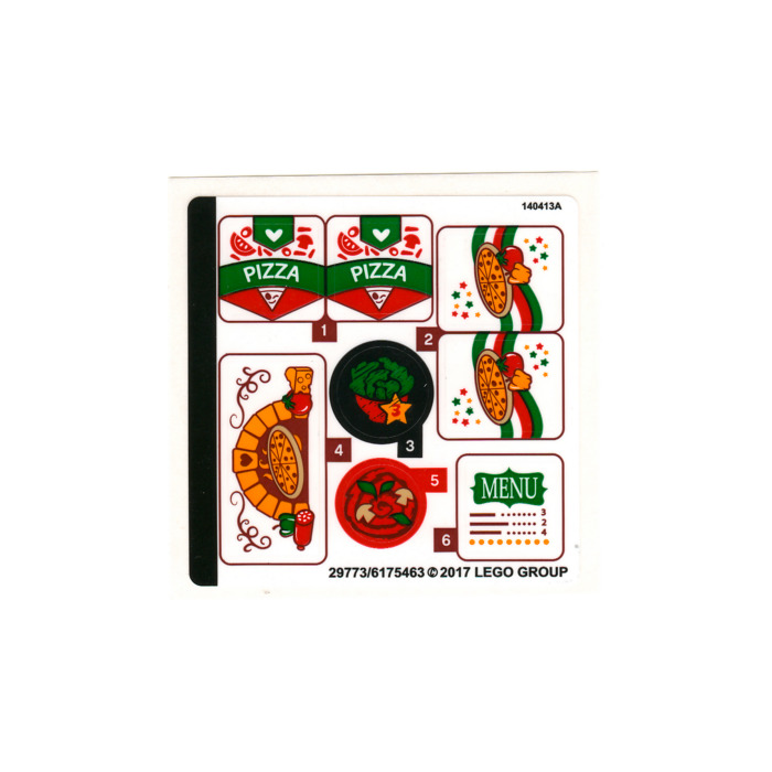 LEGO Sticker Sheet for Set 41311 (29773)