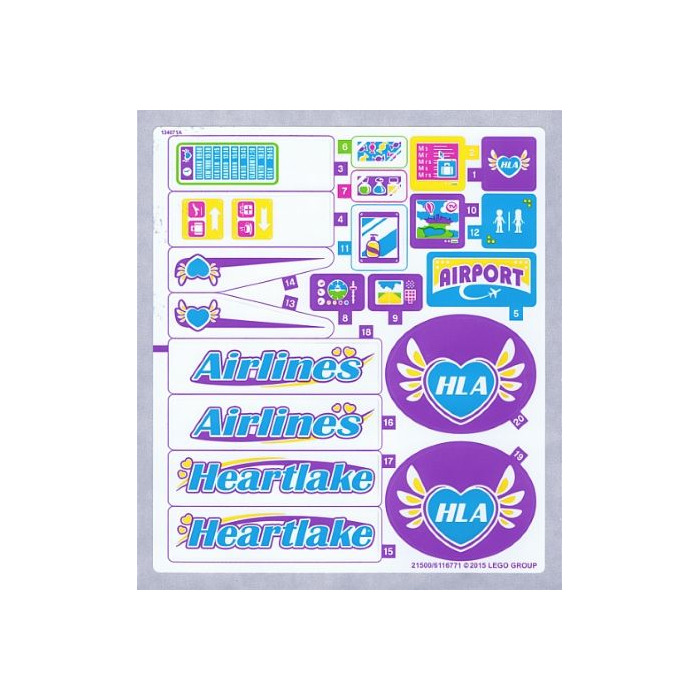 LEGO Sticker Sheet for Set 41109 (21499)