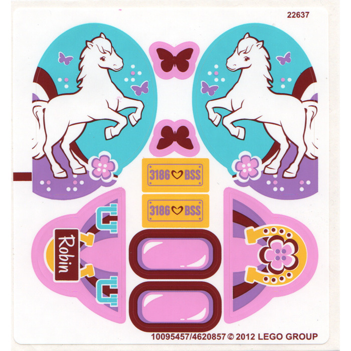 LEGO Sticker Sheet for Set 3186 (95457)