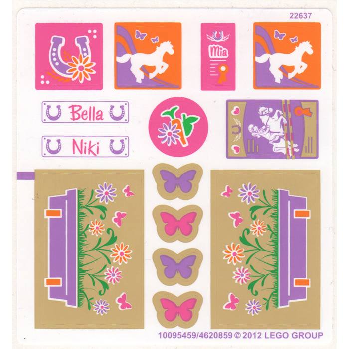 LEGO Sticker Sheet for Set 3189 (95459)