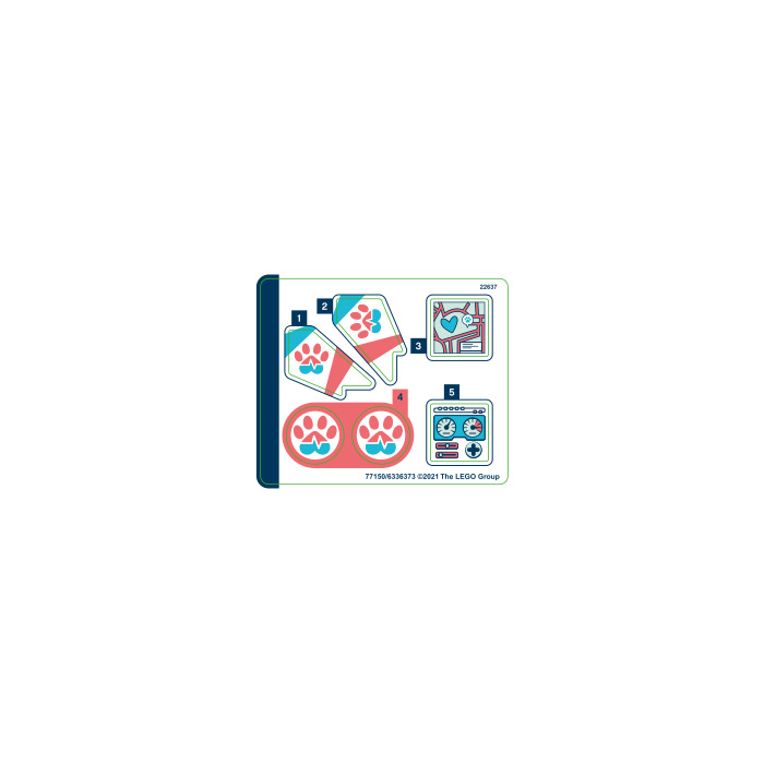 LEGO Sticker Sheet for Set 41692 (77150)