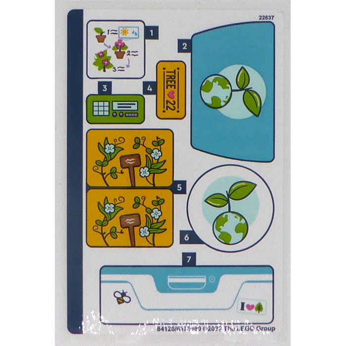 LEGO Sticker Sheet for Set 41707 (84126)