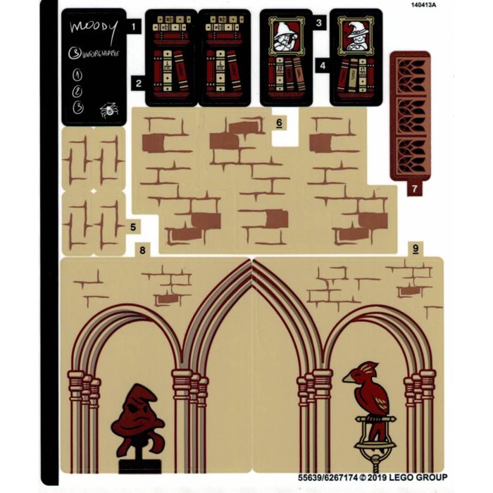 LEGO Sticker Sheet for Set 75948 (55639)