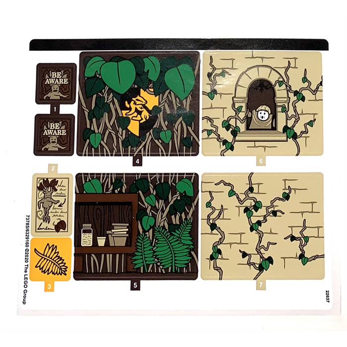 LEGO Sticker Sheet for Set 76384 (73785)