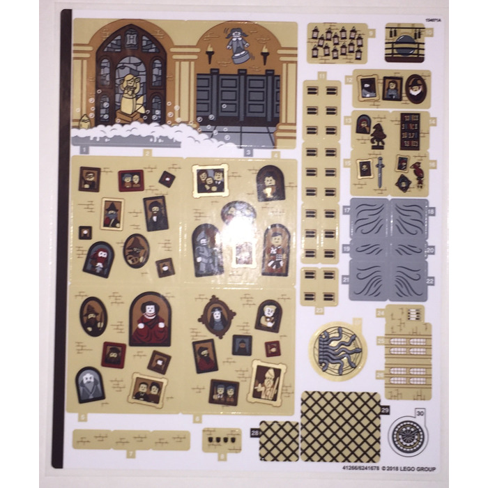 LEGO Sticker Sheet for Set 71043 (41266)