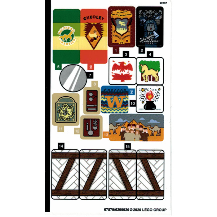 LEGO Sticker Sheet 1 for Set 75980 (67879)