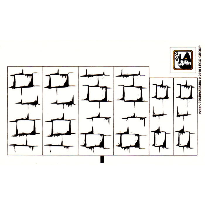 LEGO Sticker Sheet for Set 4738 (92949)