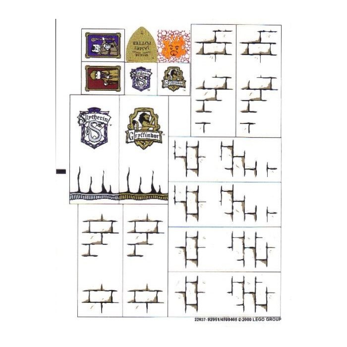LEGO Sticker Sheet for Set 4842 (92951)