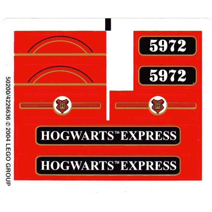 LEGO Sticker Sheet for Set 10132 / 4758 (50200)
