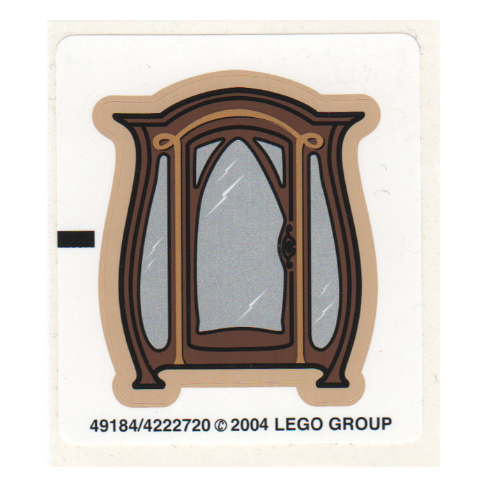 LEGO White Sticker Sheet for Set 4752 (49184)