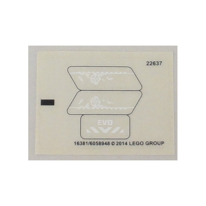 LEGO Sticker Sheet for Set 44015 (16381)