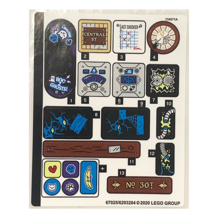 LEGO Sticker Sheet for Set 70430 (67025)