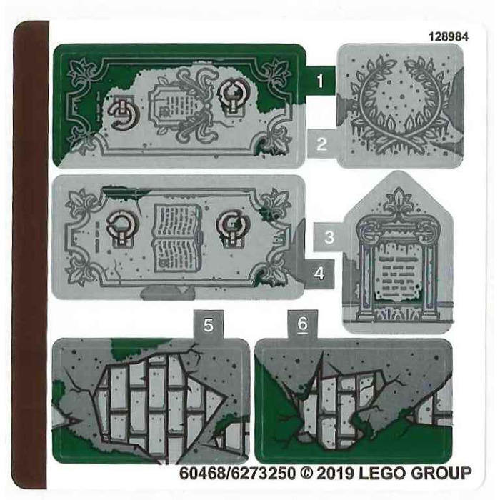 LEGO Sticker Sheet for Set 70420 (60468)