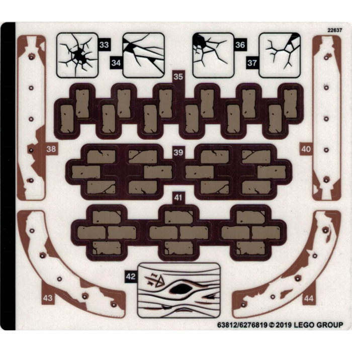 LEGO Sticker Sheet for Set 70425 (63812)