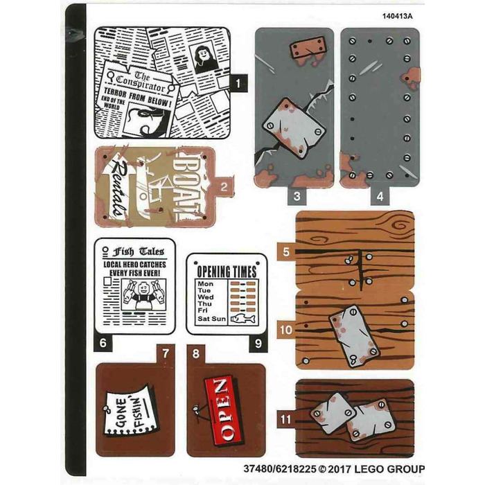 LEGO Sticker Sheet for Set 21310 (37480)