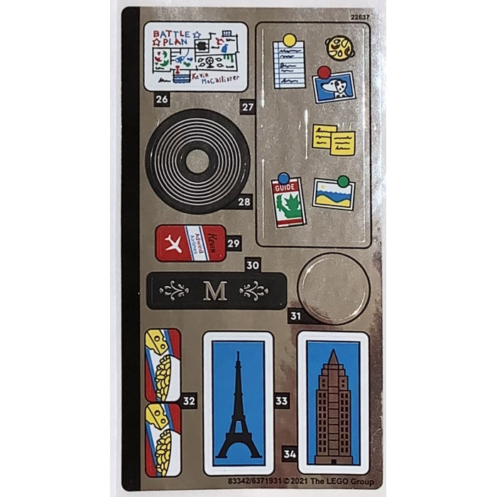 LEGO Sticker Sheet 2 for Set 21330 (83342)
