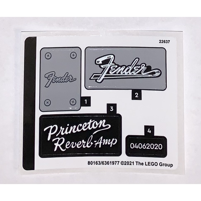 LEGO Sticker Sheet 1 for Set 21329 (80163)