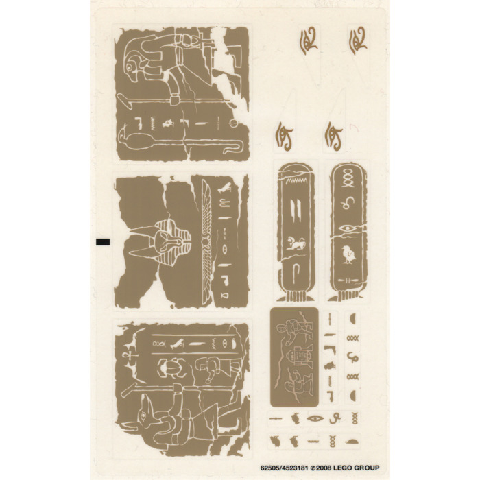 LEGO Transparent Sticker Sheet for Set 7621 (62505)