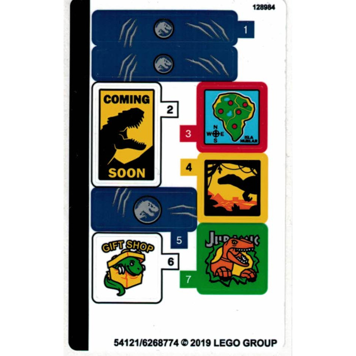 LEGO Sticker Sheet for Set 75934 (54121)