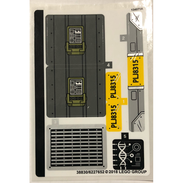 LEGO Sticker Sheet for Set 75933 (38830)