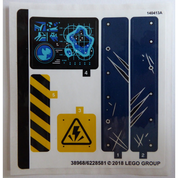 LEGO Sticker Sheet for Set 75931 (38968)