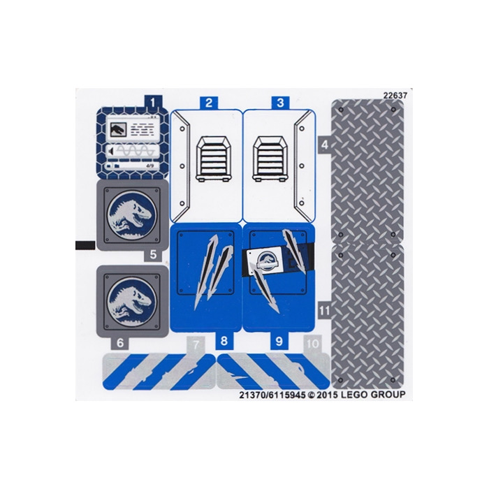 LEGO Sticker Sheet for Set 75918 (21370)