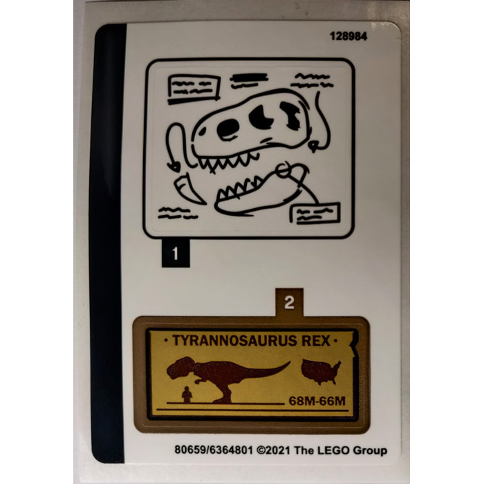 LEGO Sticker Sheet for Set 76940 (80659)
