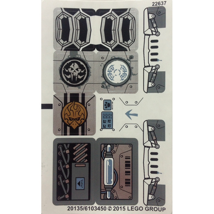 LEGO Sticker Sheet for Set 70223 (20135 / 20136)