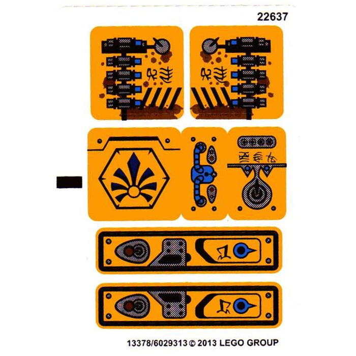 LEGO Sticker Sheet for Set 70002 (13378)