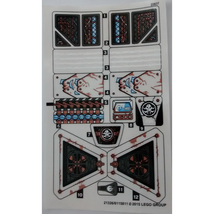 LEGO Sticker Sheet for Set 70226 (21327)