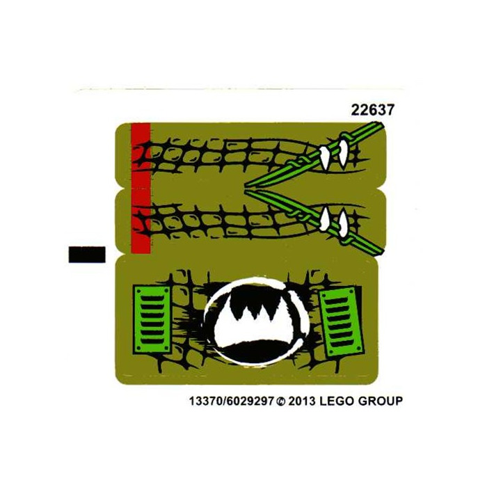LEGO Sticker Sheet for Set 70001 (13370)