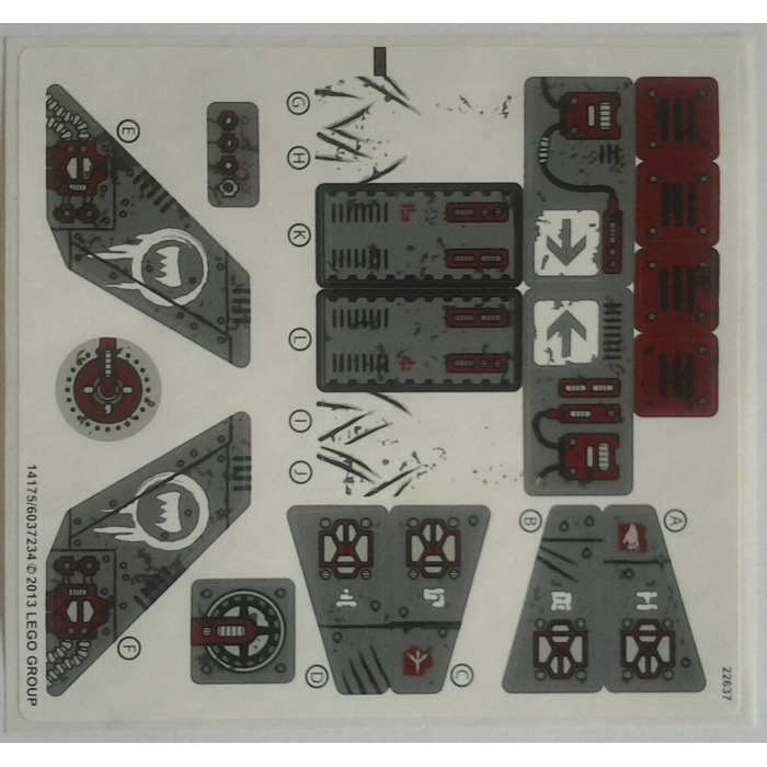 LEGO Sticker Sheet for Set 70009 (14175)