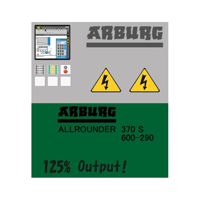 LEGO Sticker Sheet for Set 4000001 (74454)