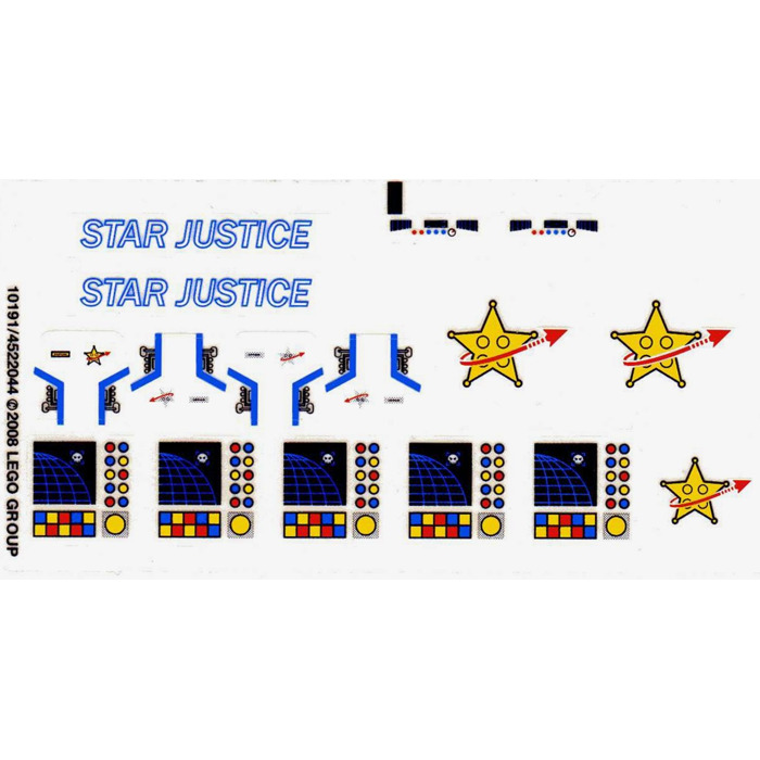 LEGO Sticker Sheet for Set 10191 (62407)