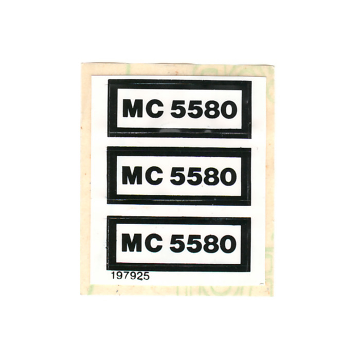 LEGO White Sticker Sheet for Set 5580
