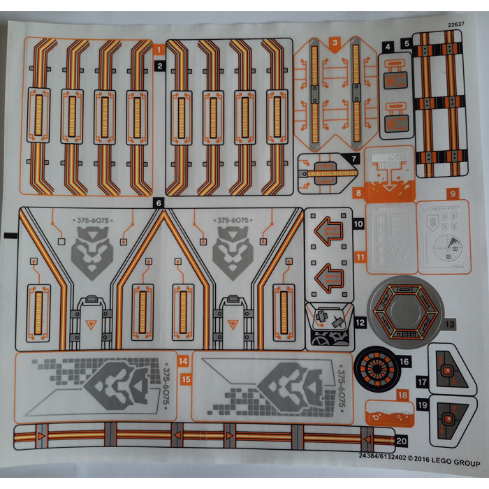 LEGO Sticker Sheet for Set 70317 (24384)