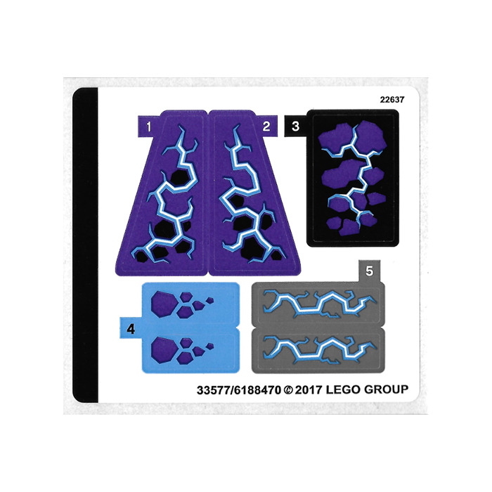 LEGO Sticker Sheet for Set 70353 (33577)