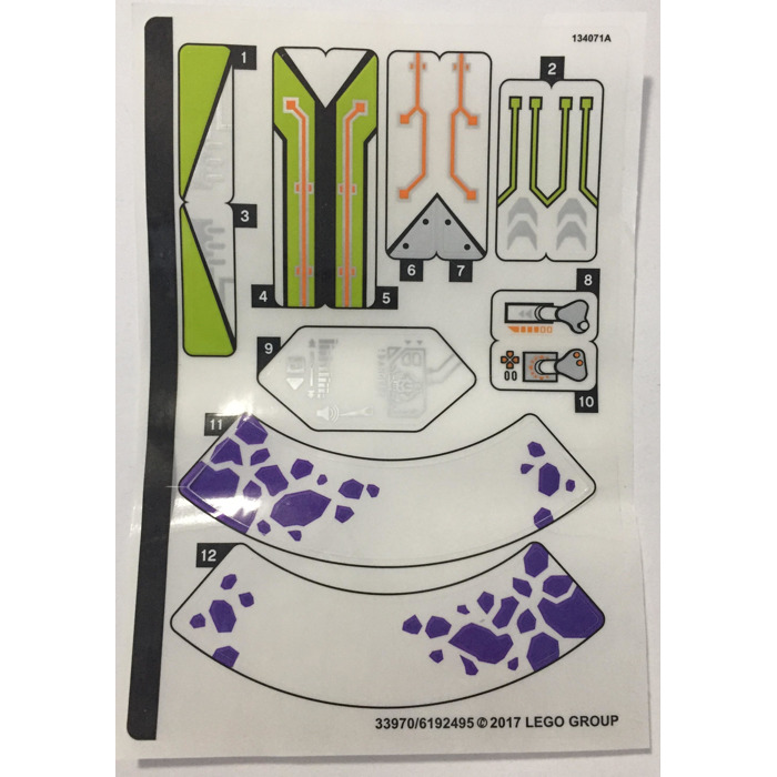 LEGO Sticker Sheet for Set 70355 (33970)