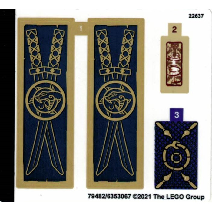 LEGO Sticker Sheet for Set 71735 (79482)